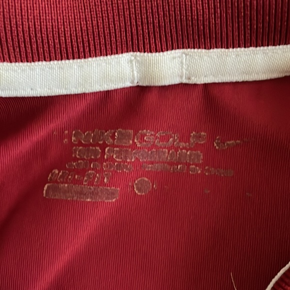 Nike Performance Golf Polo (Maroon/White) - Picture 2 of 3